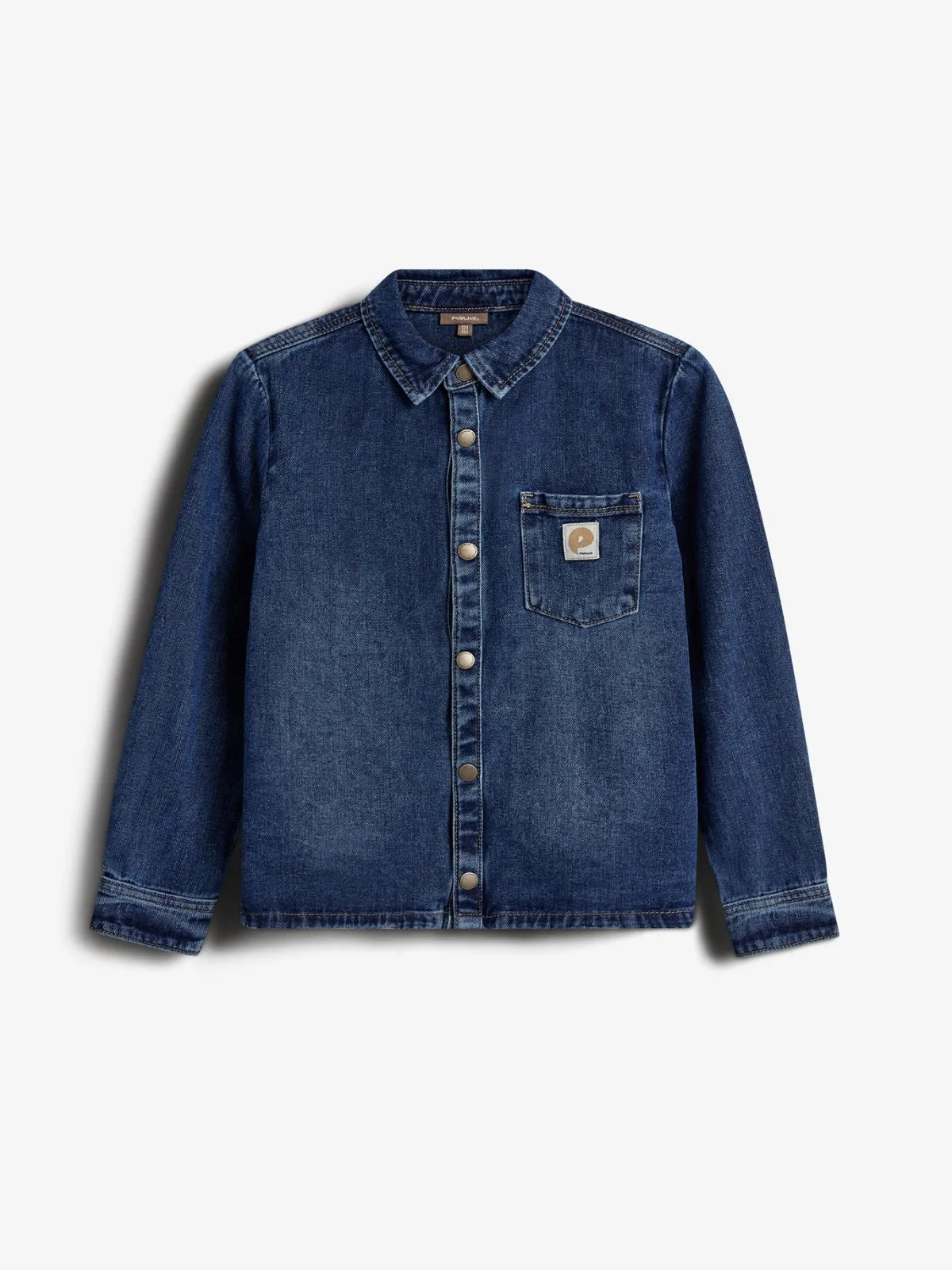 Denim Overshirt - Kids - Dark Blue Denim