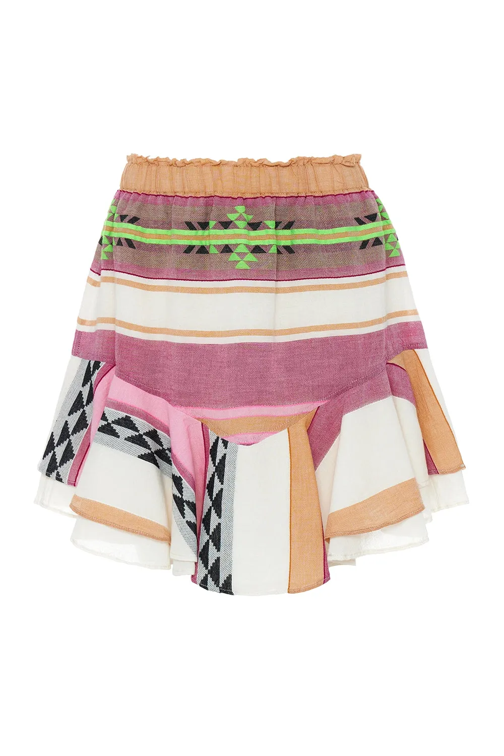 DEVOTION TWINS | NATALIA SHORT SKIRT PINK/GREEN 352G