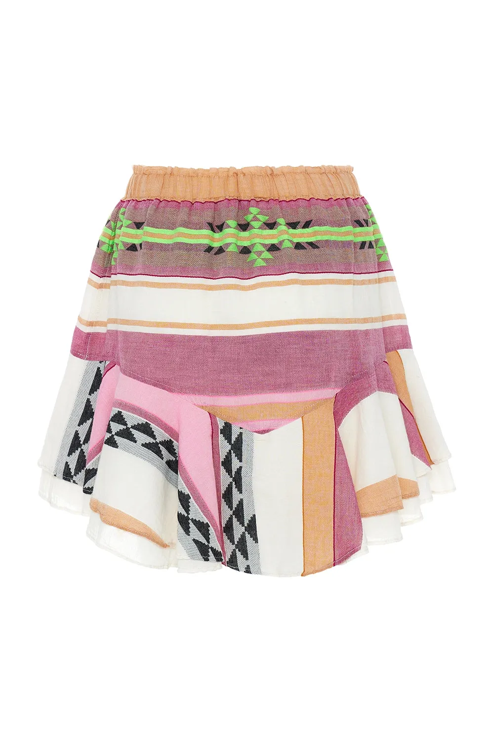 DEVOTION TWINS | NATALIA SHORT SKIRT PINK/GREEN 352G