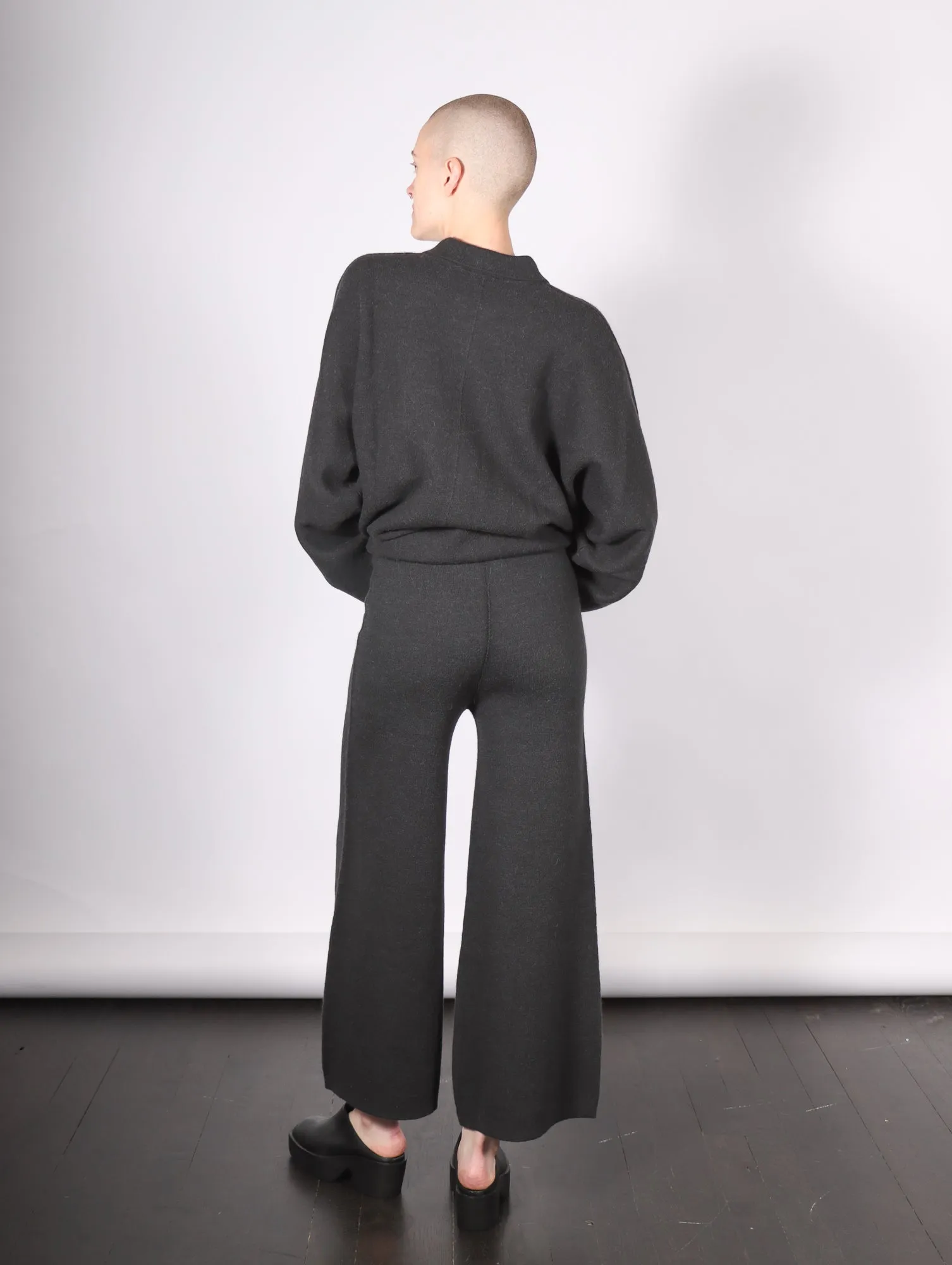 Double Knit Flare Pants in Ink by Lauren Manoogian