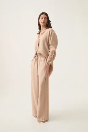 Drawn Washed Linen Pant