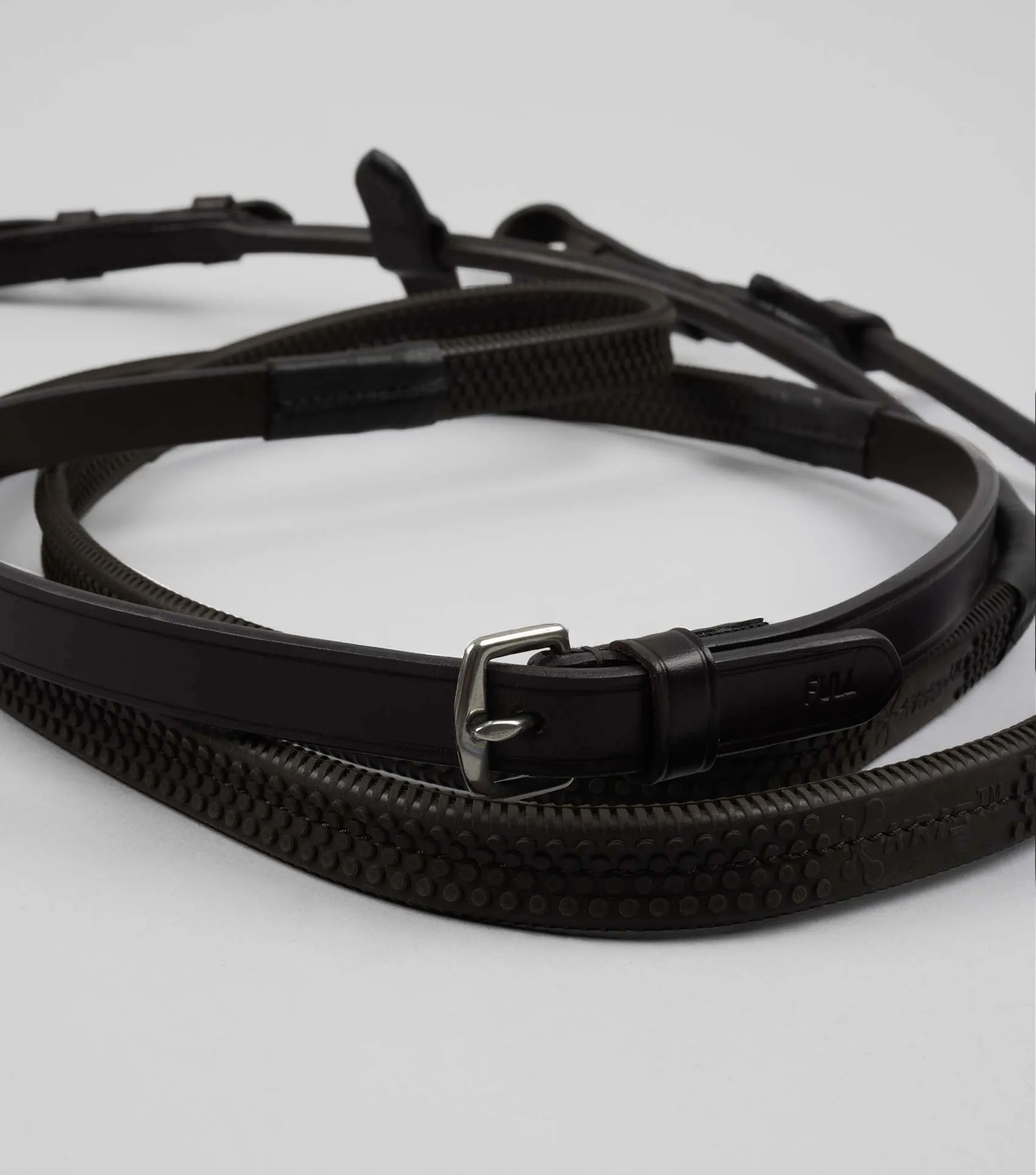 Finetti Rolled Leather Reins Brown