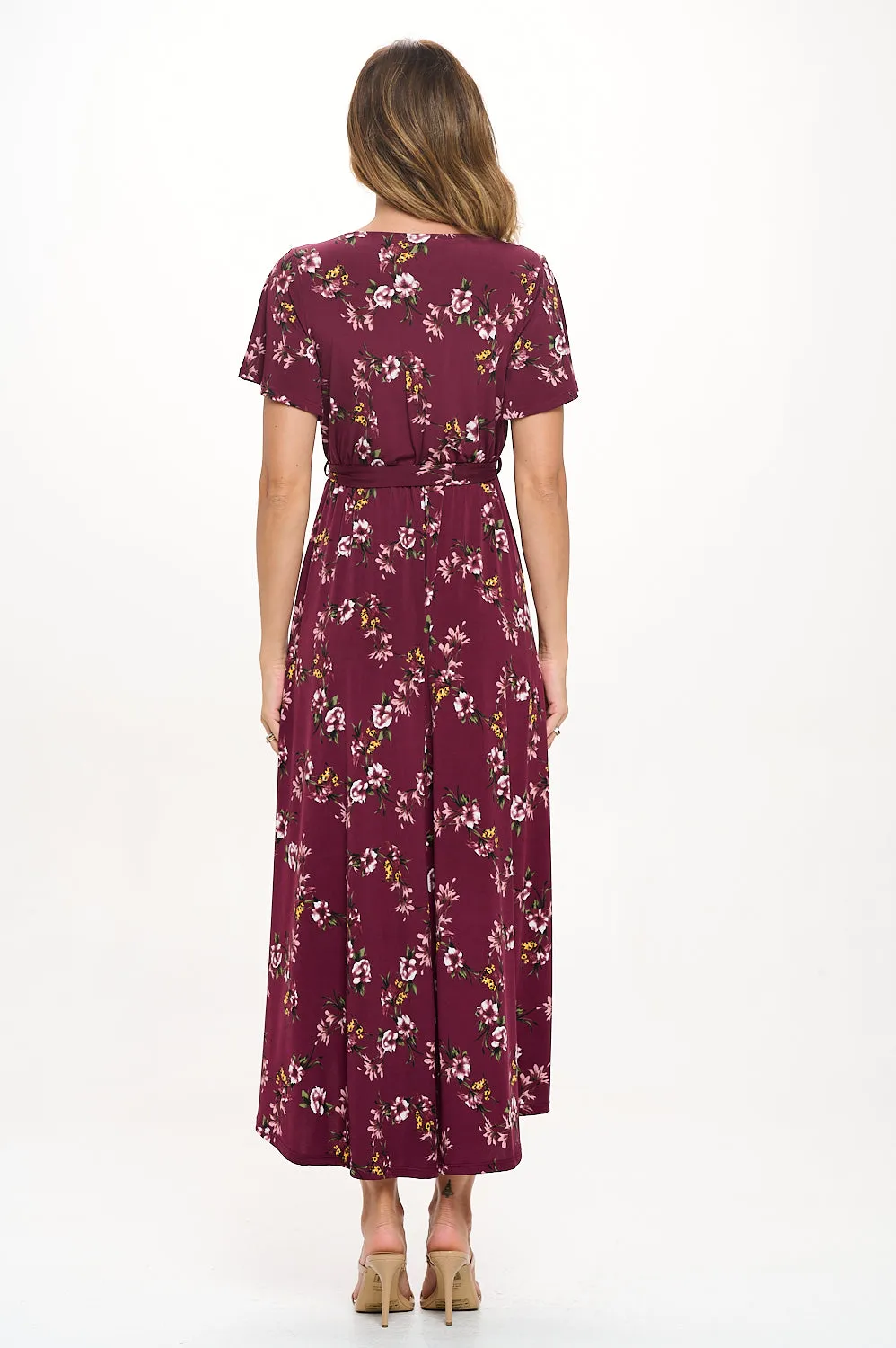 Georgia Faux Wrap Hi-Lo Dress