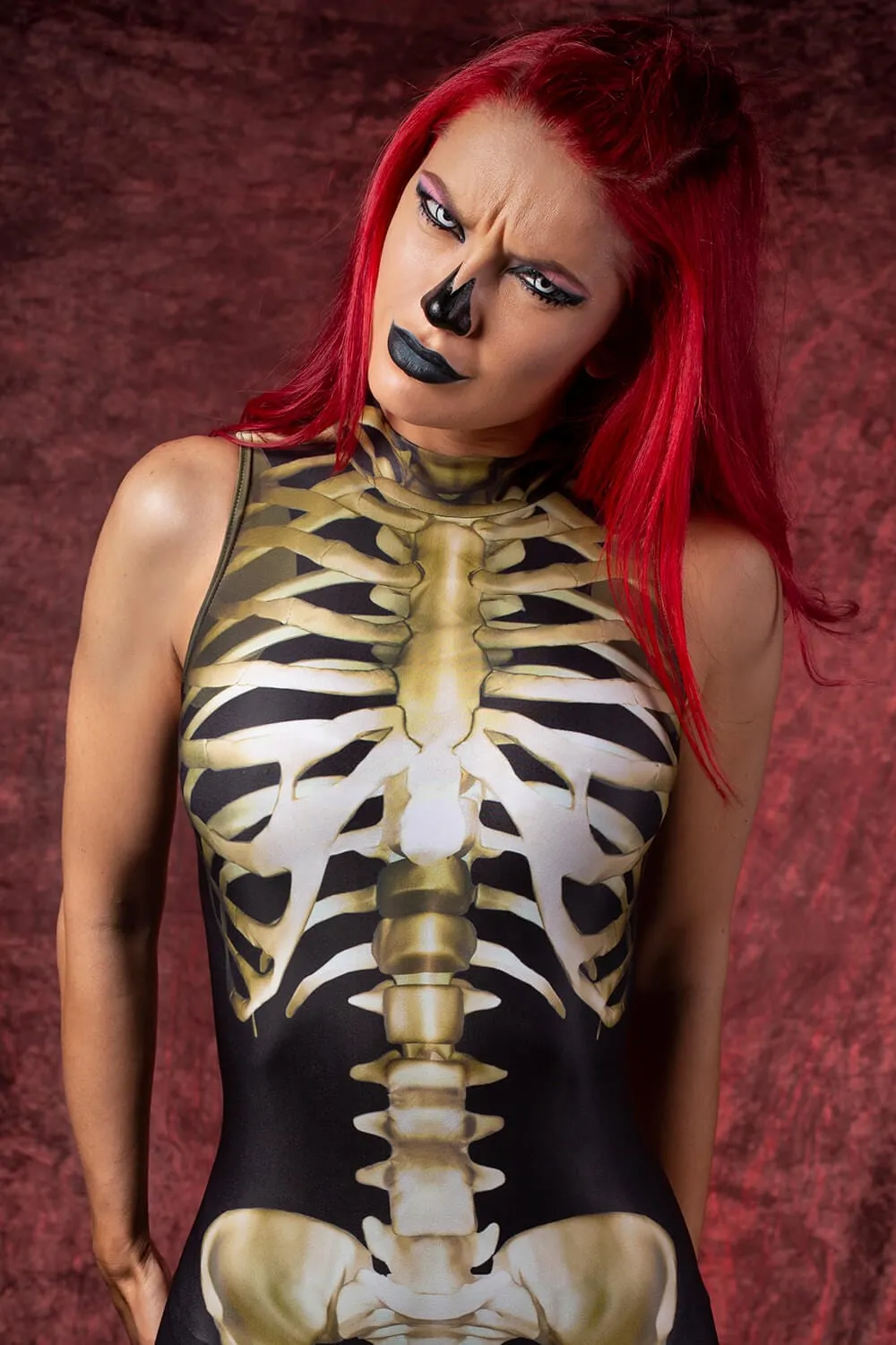 Graveyard Skeleton Sleeveless Costume