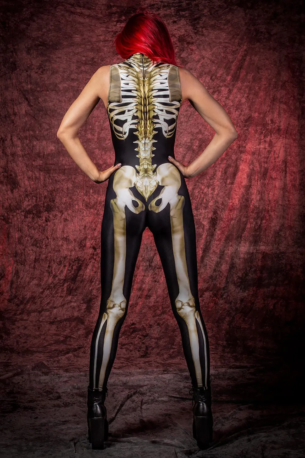 Graveyard Skeleton Sleeveless Costume