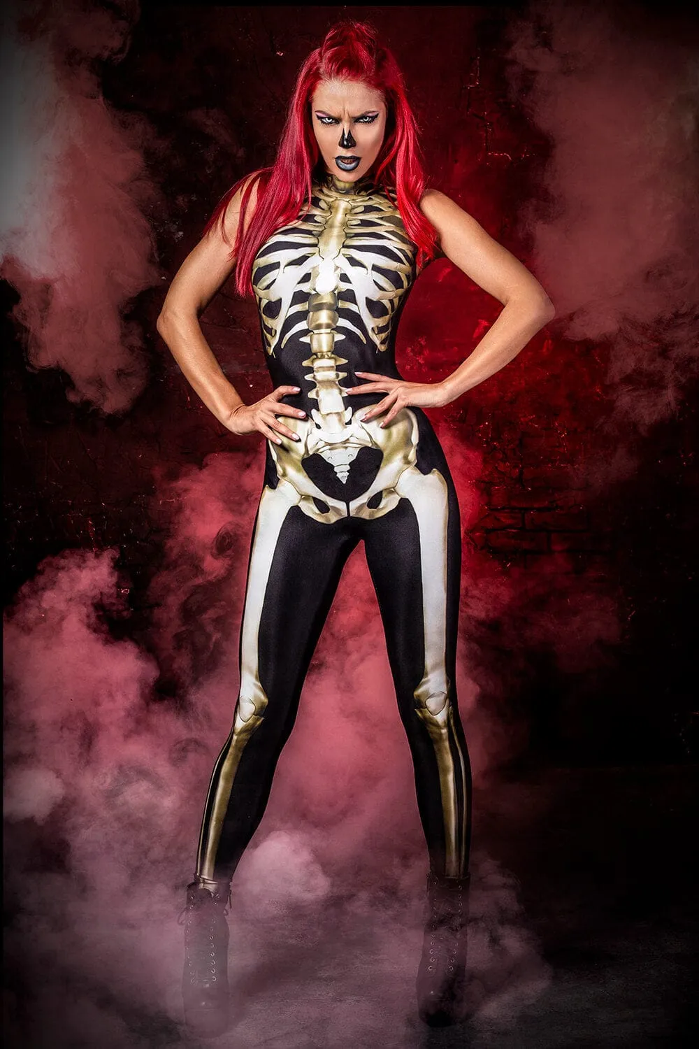 Graveyard Skeleton Sleeveless Costume