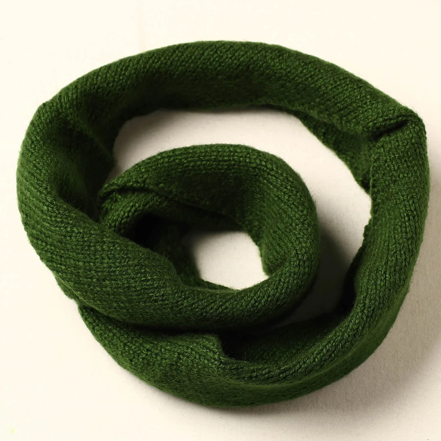 Green - Kumaun Hand Knitted Woolen Neck Warmer