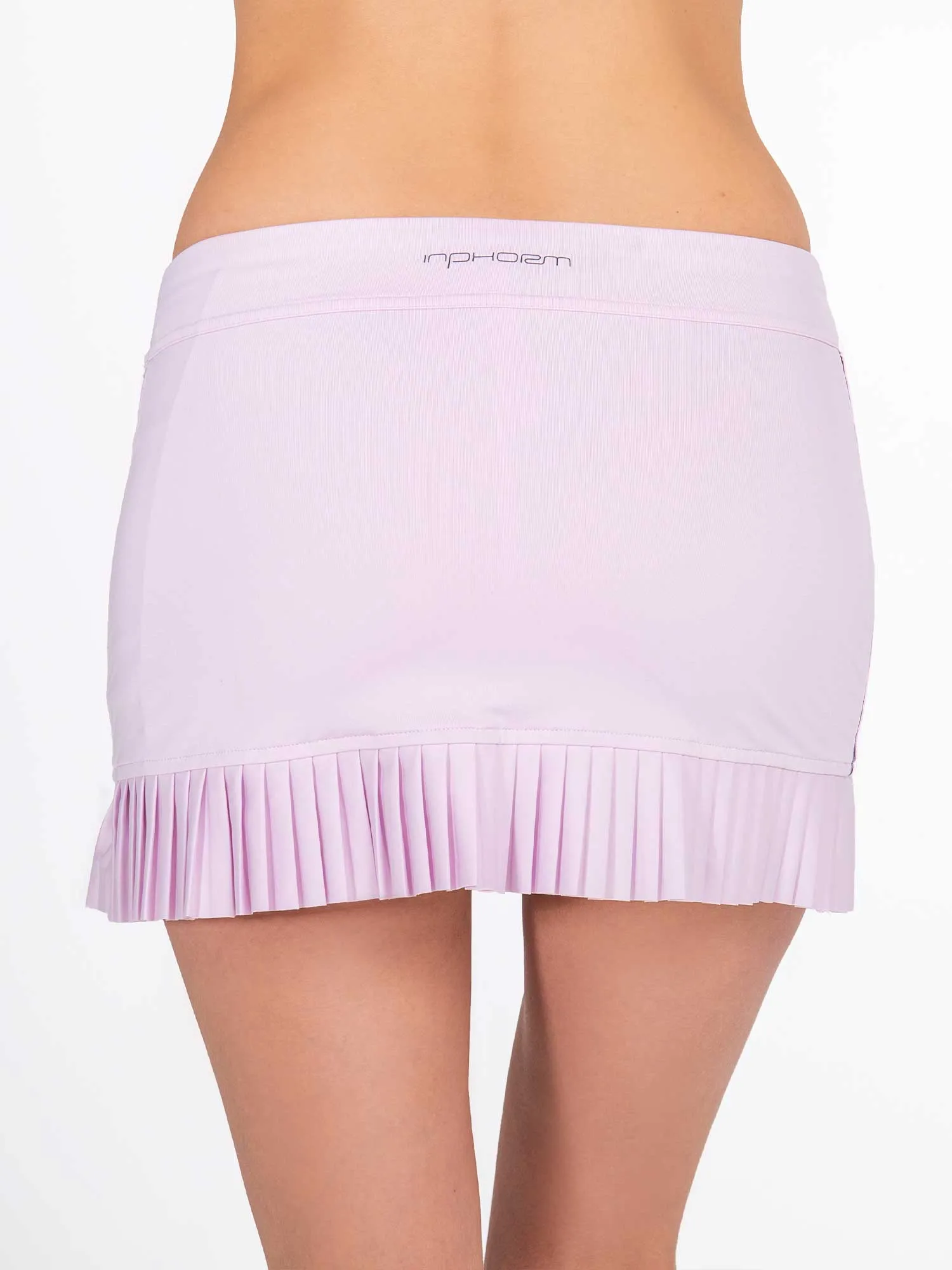 Harper Pleated Skirt - Ice Pink/Onyx