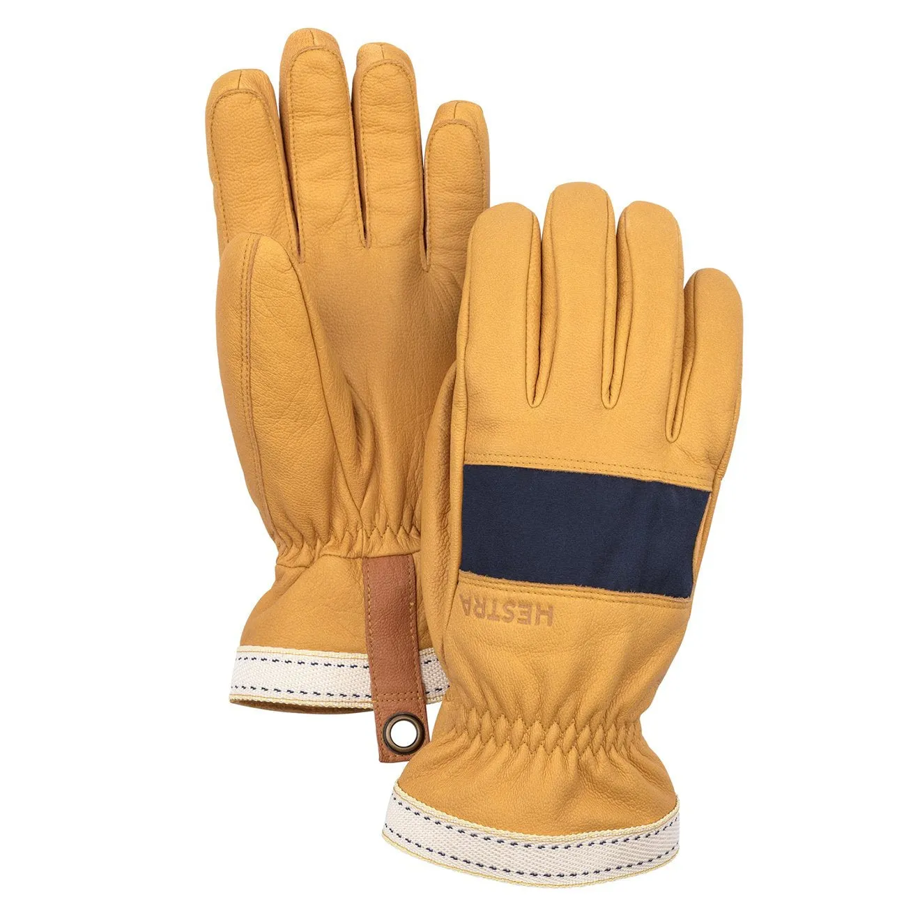 Hestra Njord Gloves Navy / Natural Brown