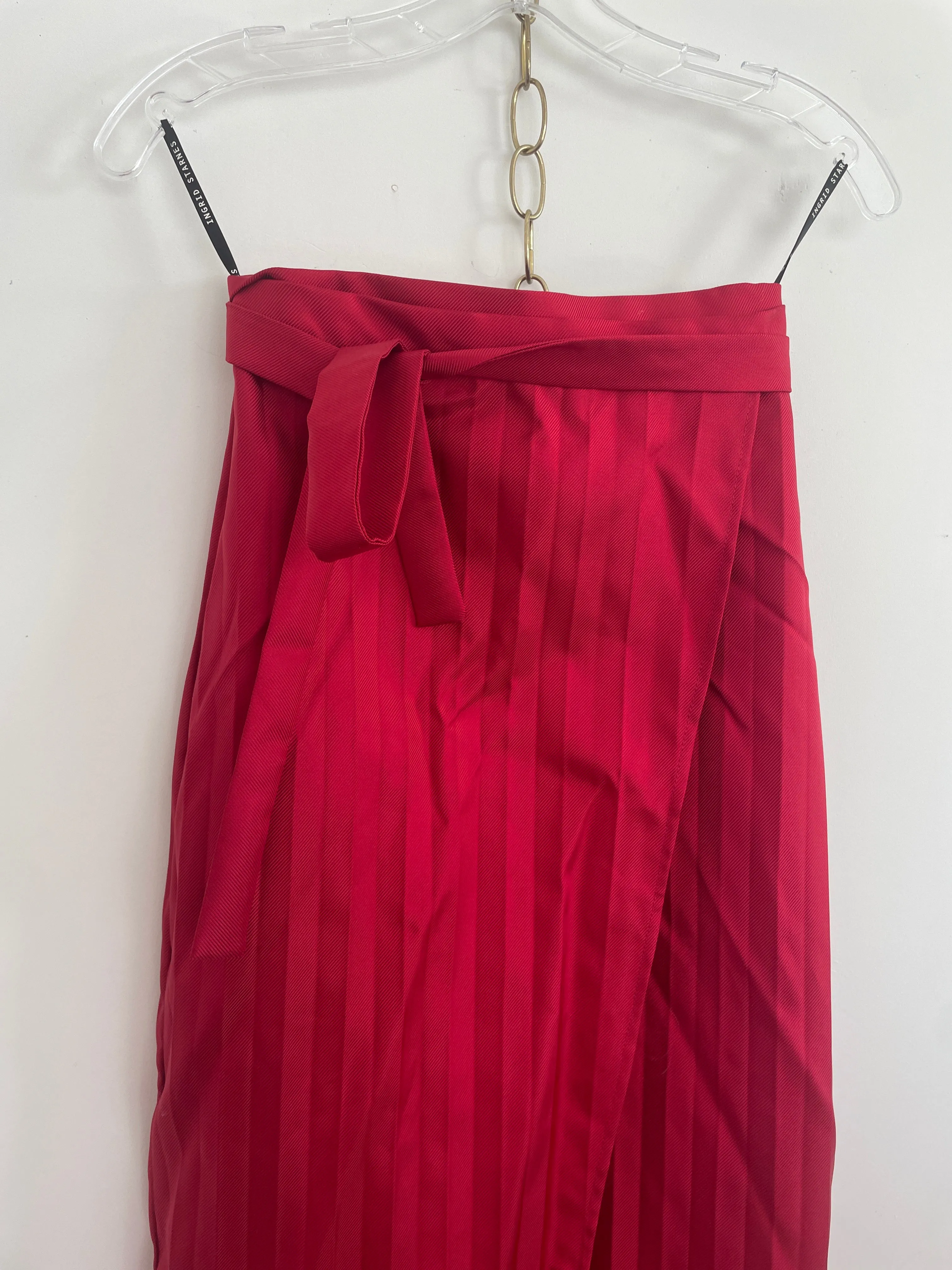 Hollis wrap accordion pleated skirt