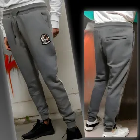 ^HUSTLE GANG^ (GREY) ~SIMPLE CHIEF~ KNIT JOGGER SWEATPANTS