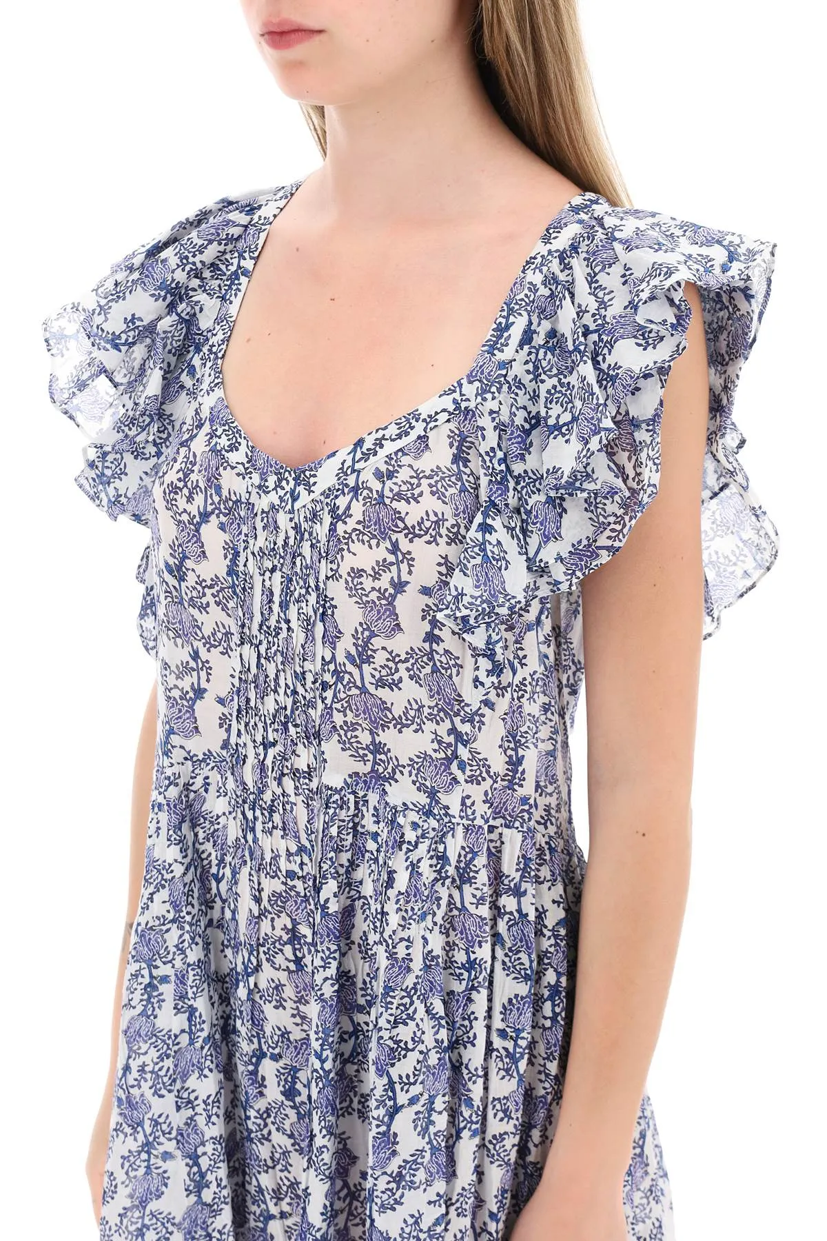 Isabel marant etoile 'gordana' dress with floral motif