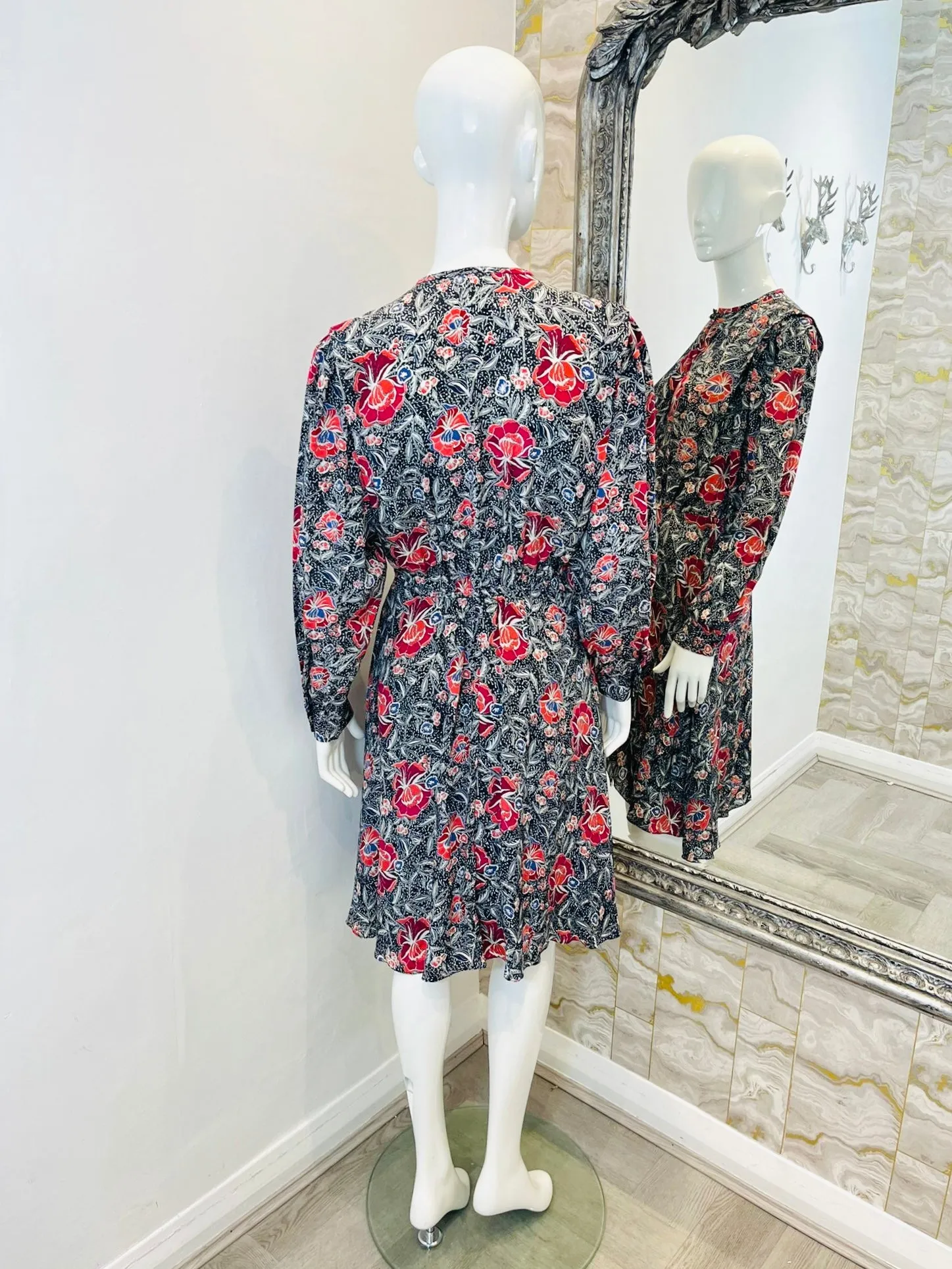 Isabel Marant Floral Silk Dress. Size 38FR