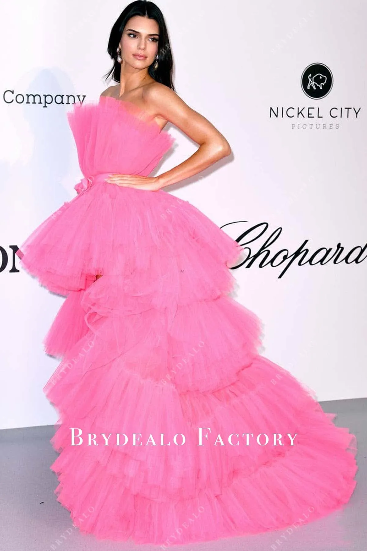 Kendall Jenner Hot Pink 2019 AMFAR Cannes Gala Dress