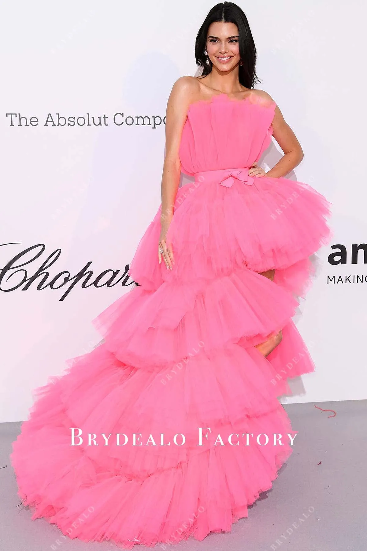 Kendall Jenner Hot Pink 2019 AMFAR Cannes Gala Dress