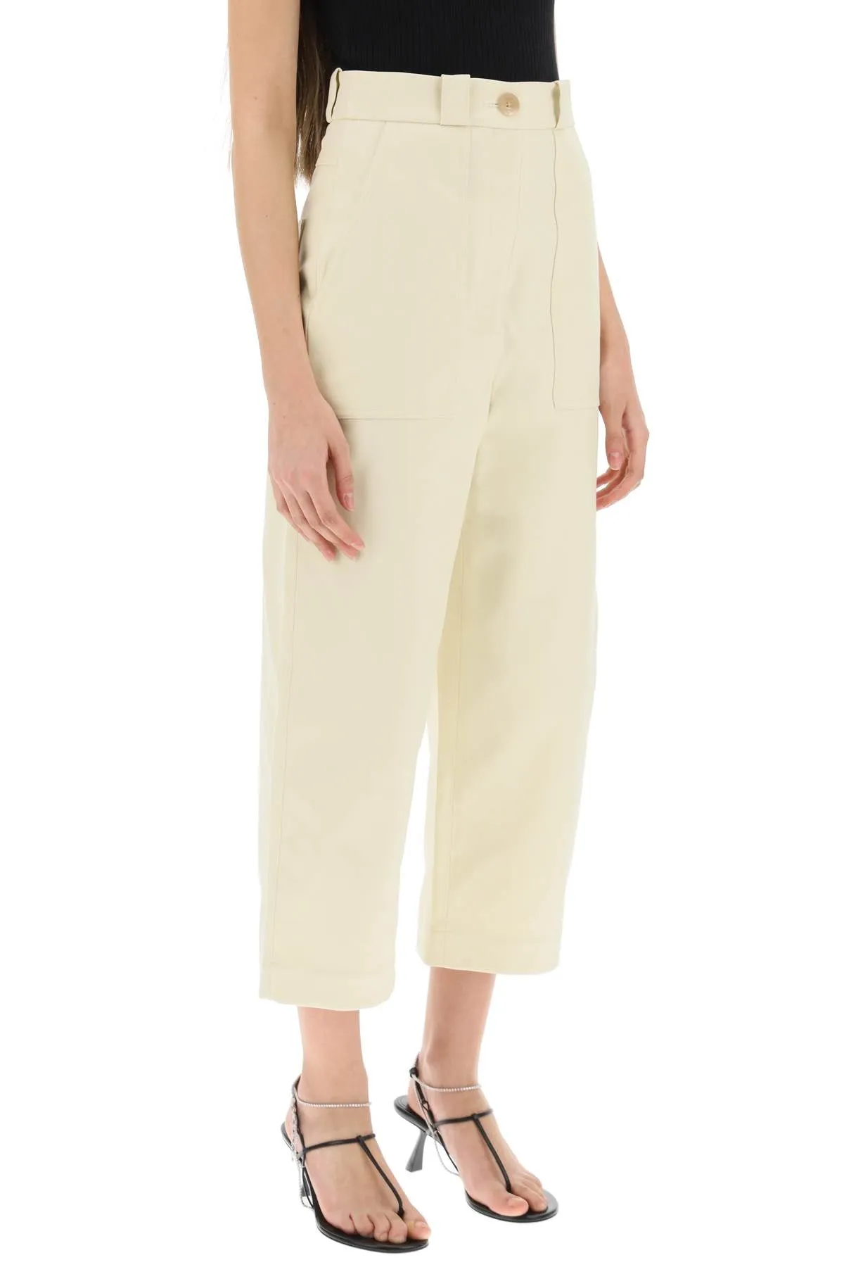 Khaite hewey high-waisted pants