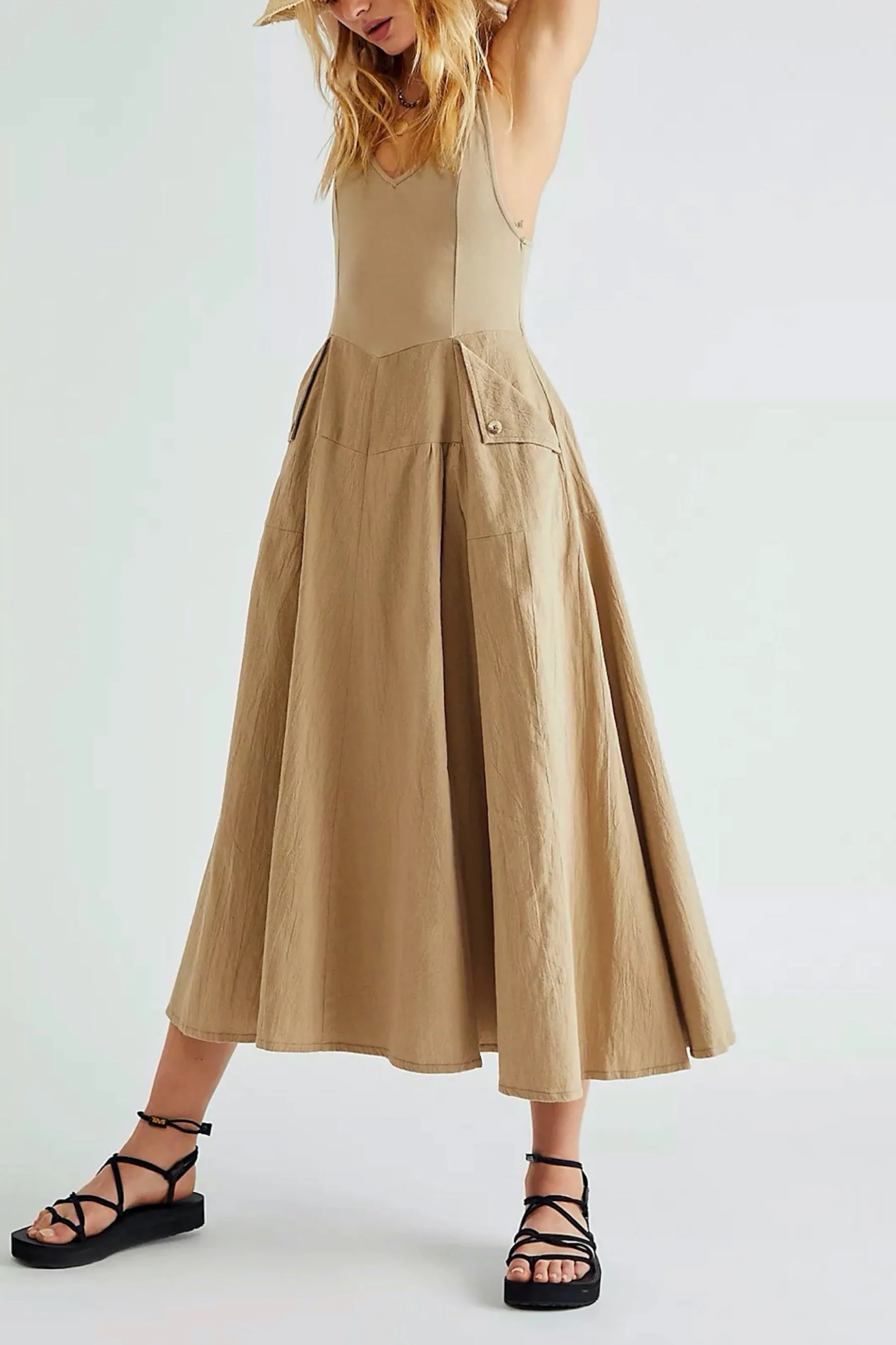 Khaki Soledad Dress