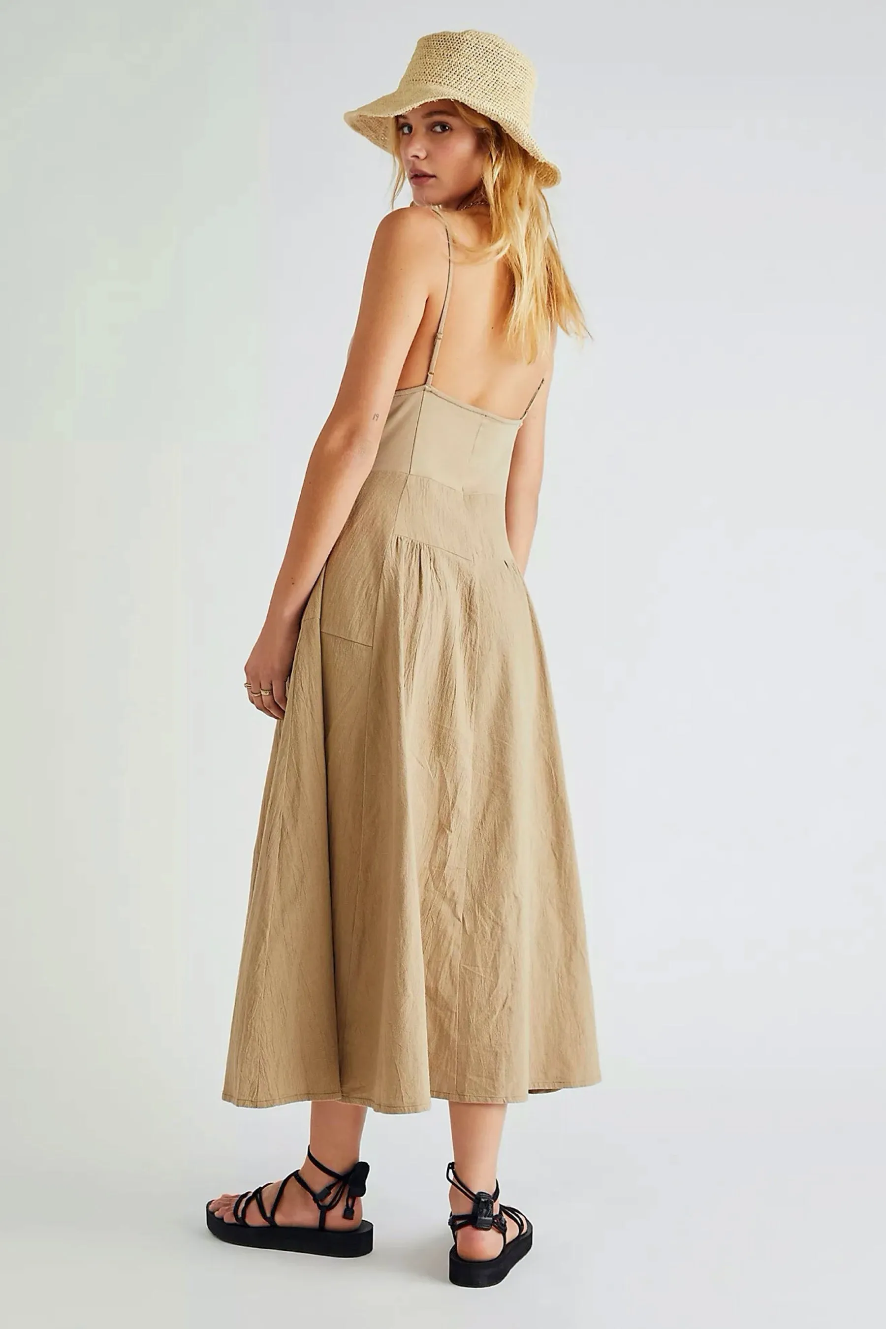 Khaki Soledad Dress