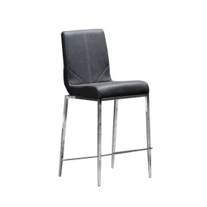 Latte Black Counter-Height Chair - Set of 2