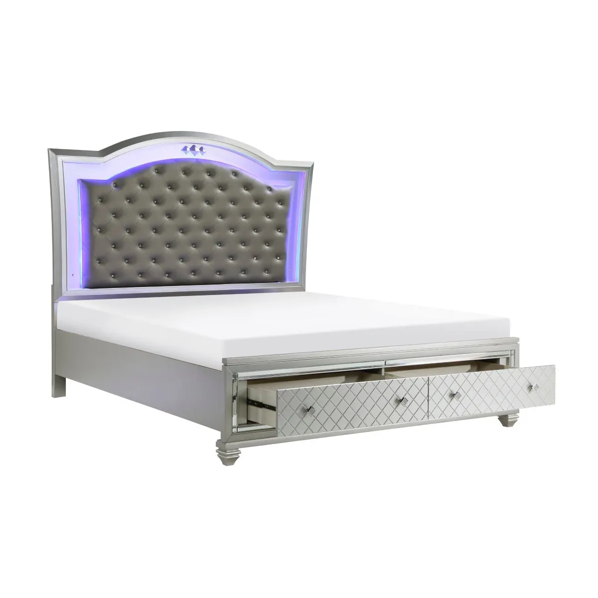 Leesa Queen Platform Bed with Footboard Storage