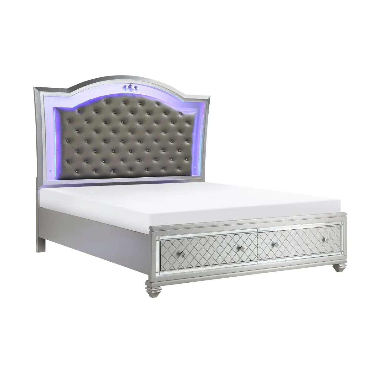 Leesa Queen Platform Bed with Footboard Storage