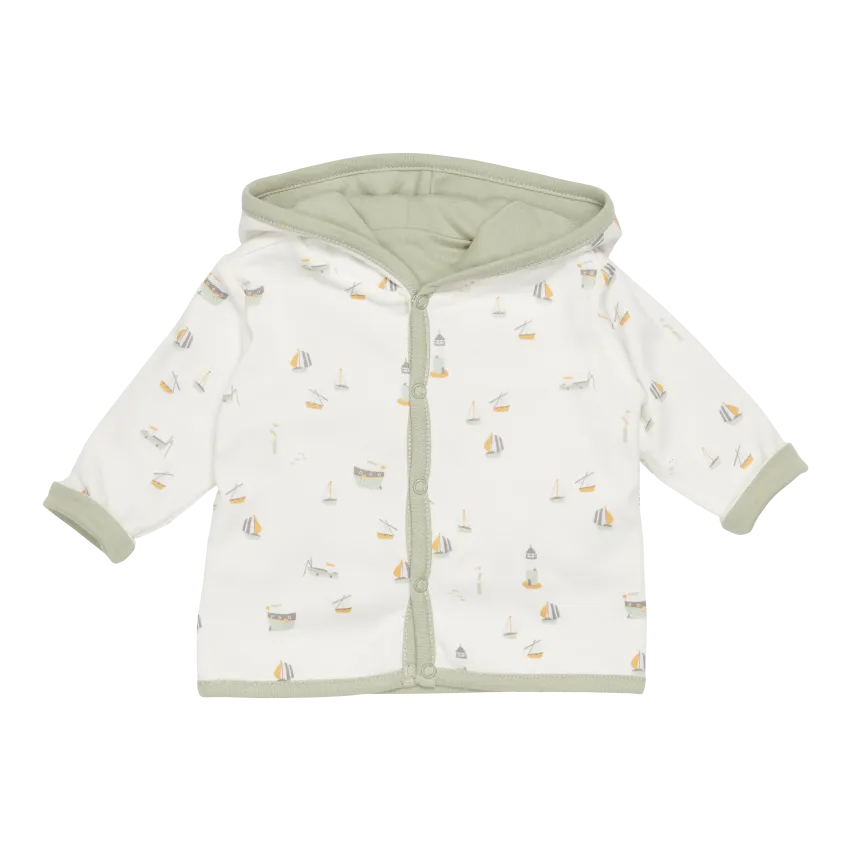 Little Dutch Baby Jacket Reversible | Sailors Bay White /Olive