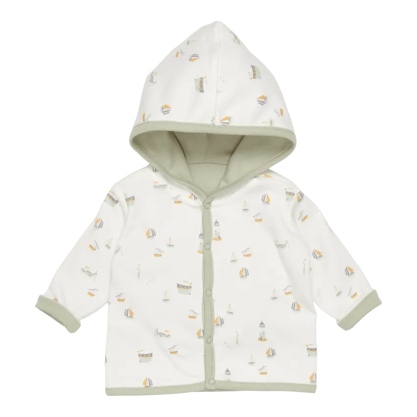 Little Dutch Baby Jacket Reversible | Sailors Bay White /Olive