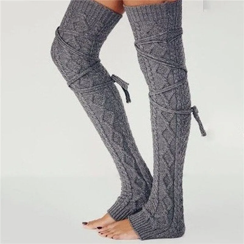 Long Knit Leg Warmers