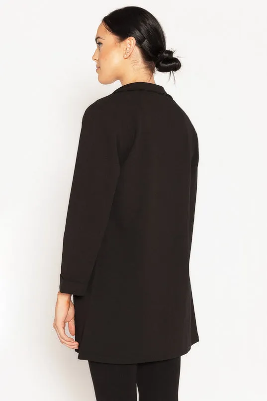 Longline Blazer with Roll-Up Sleeves