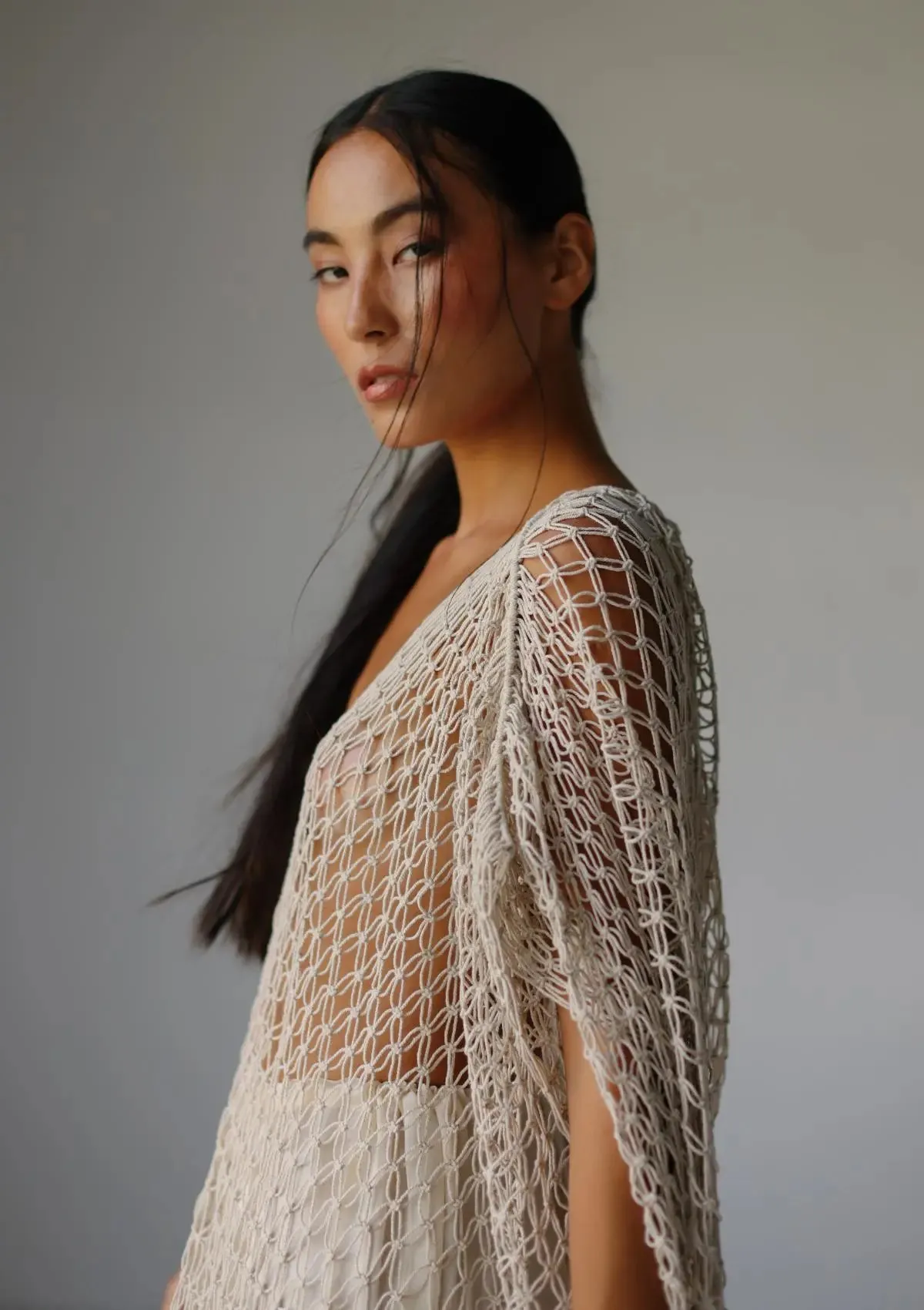 MACRAME KAFTAN - NATURAL