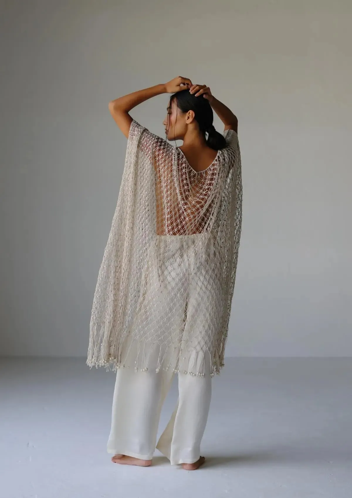 MACRAME KAFTAN - NATURAL