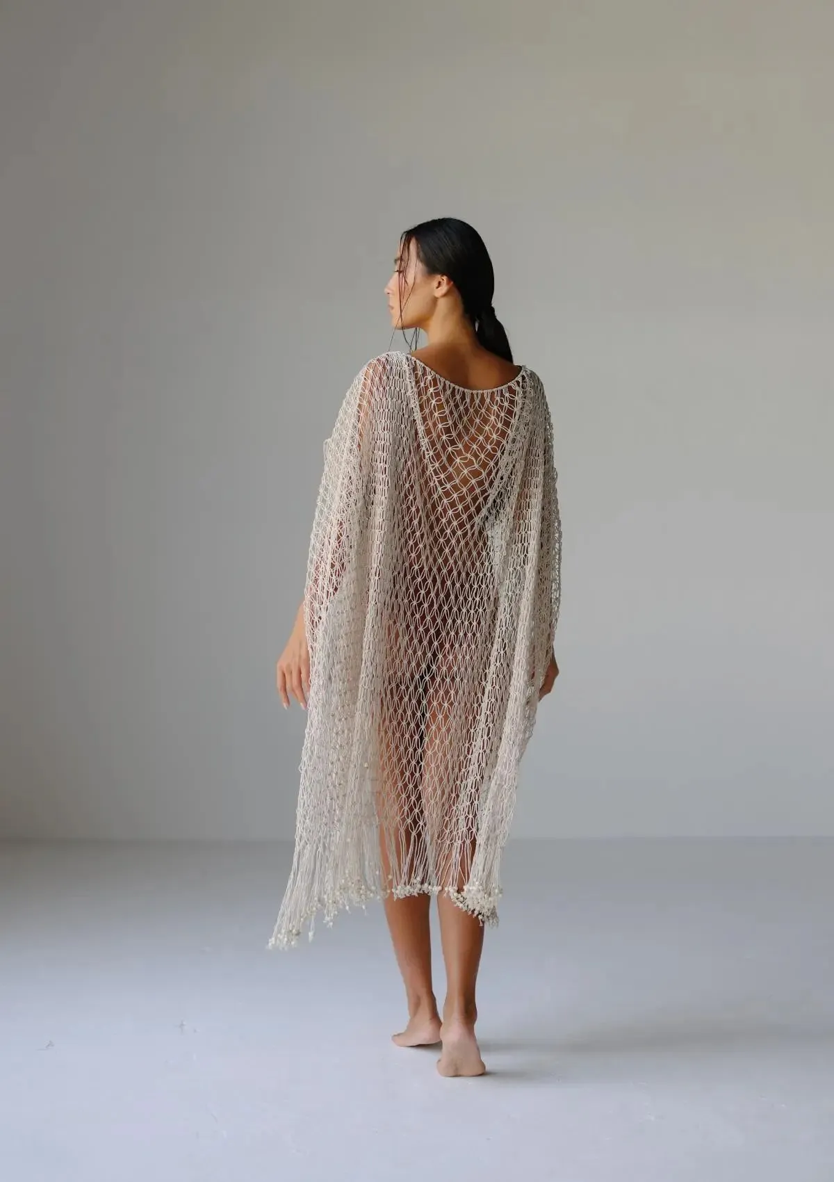 MACRAME KAFTAN - NATURAL