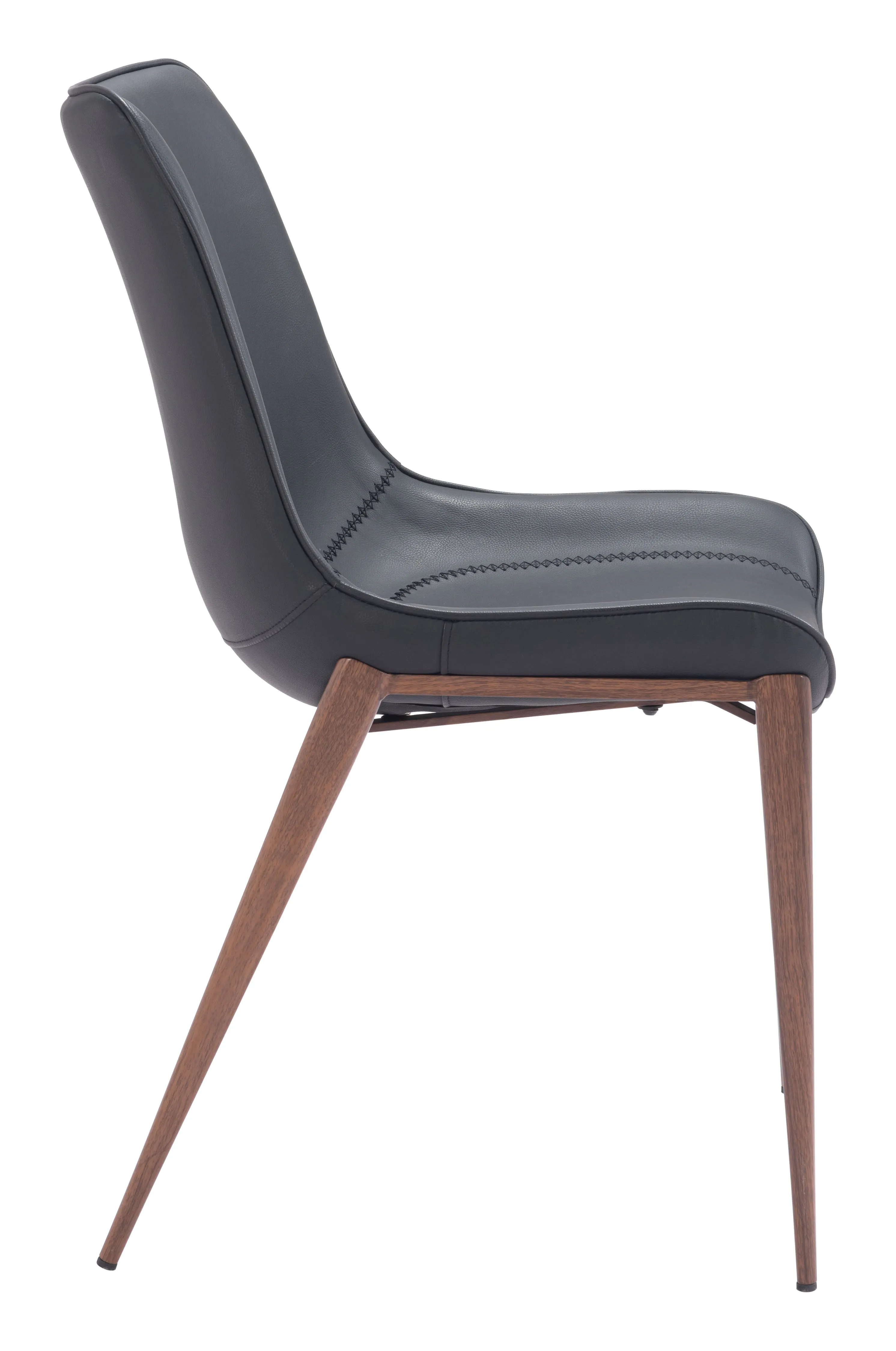 Magnus Dining Chair Black & Walnut