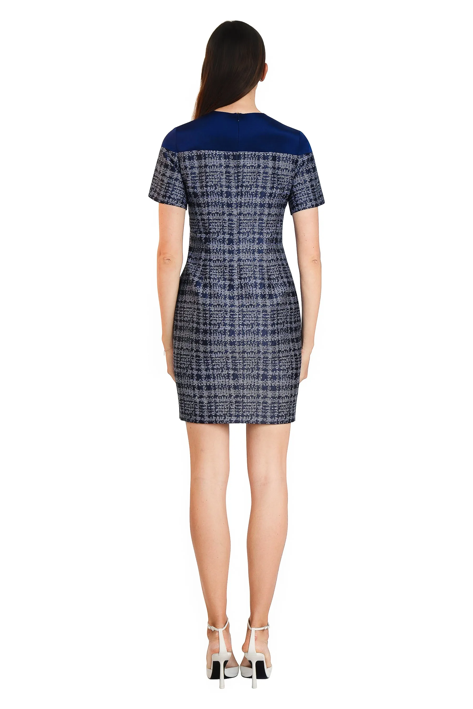 Medina Jacquard Two-Toned Dress