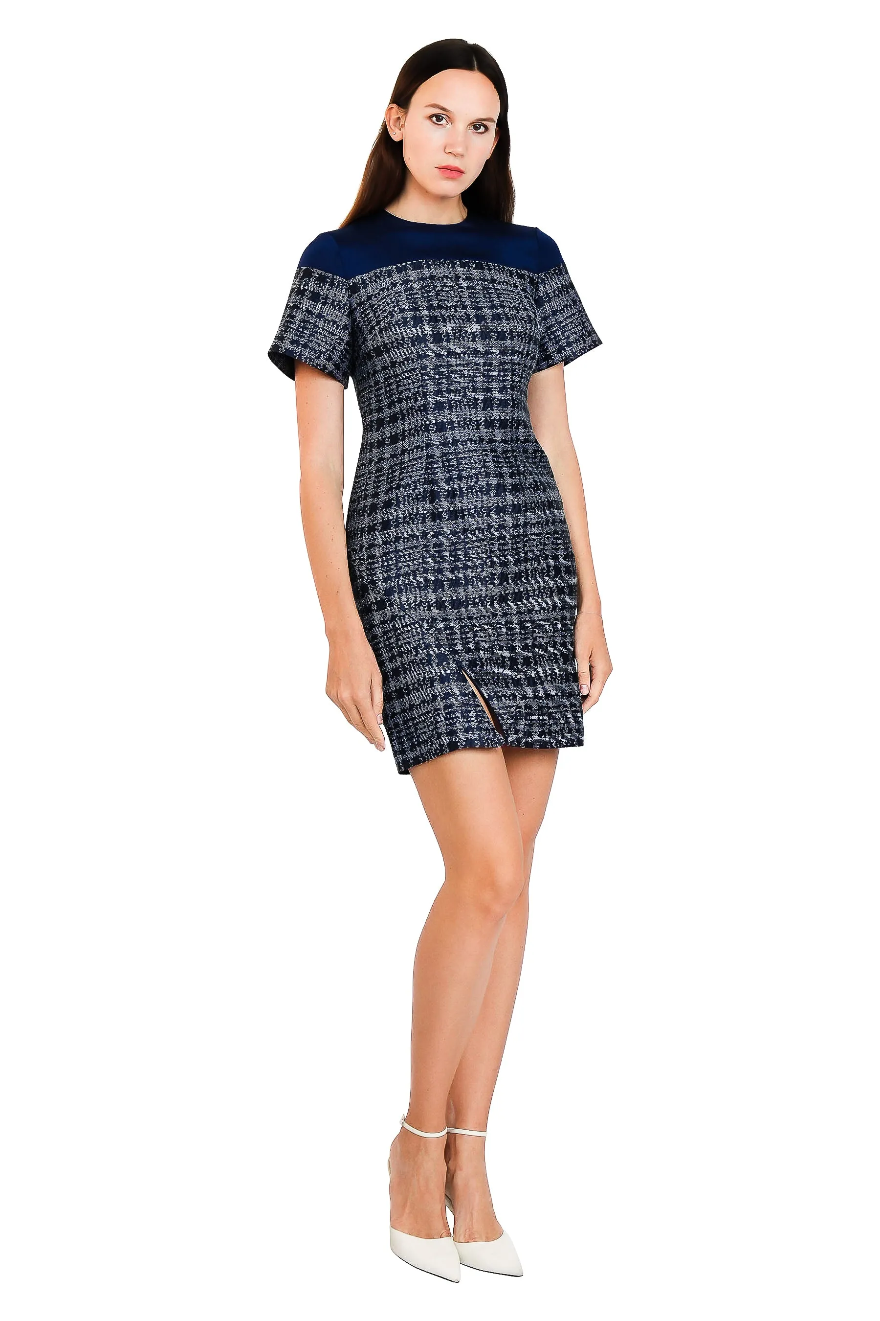 Medina Jacquard Two-Toned Dress