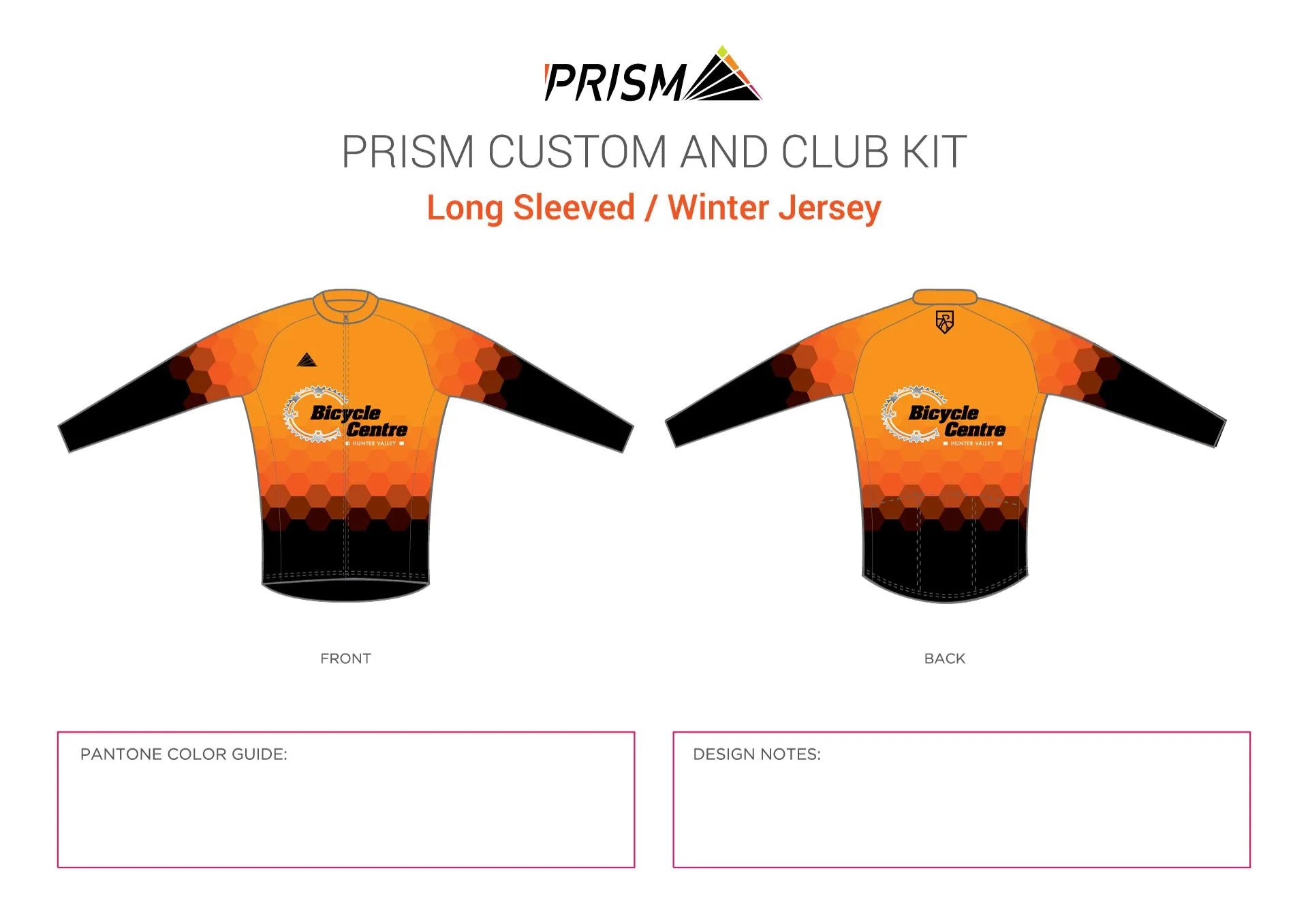 Men's Grand Tour Winter Jersey - HVBC Sunrise