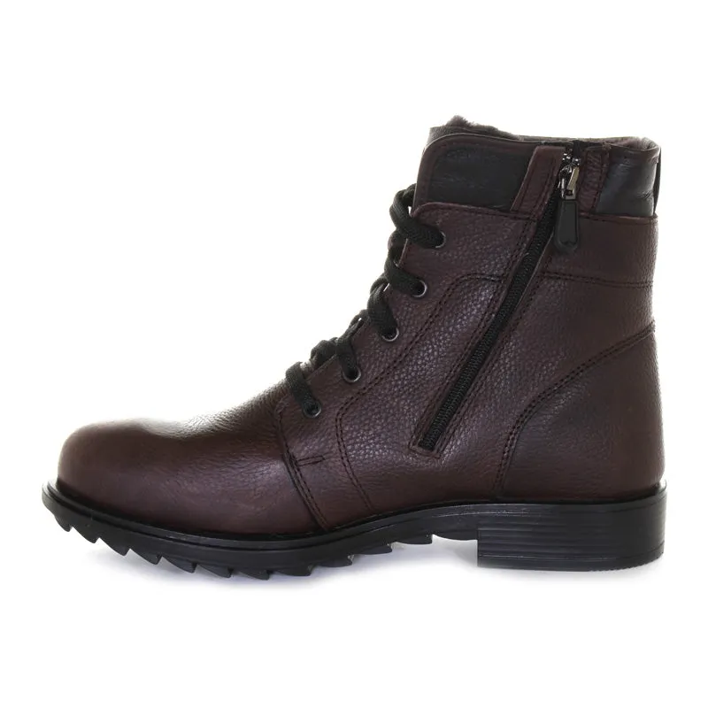 Mens Matthew Shearling Leather Boot