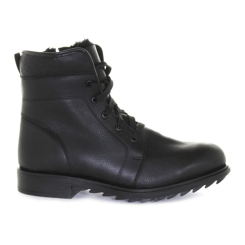 Mens Matthew Shearling Leather Boot