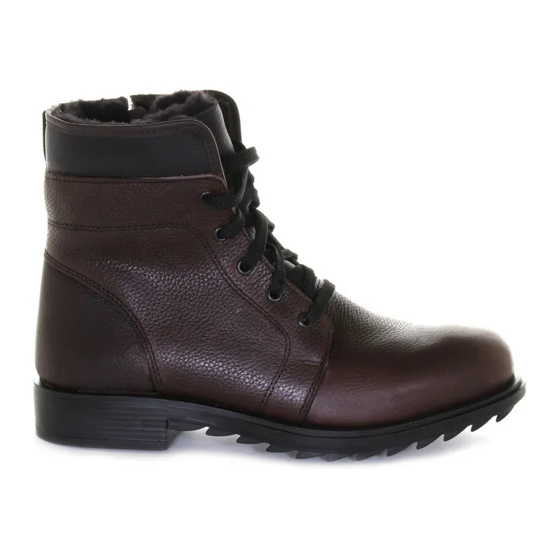 Mens Matthew Shearling Leather Boot