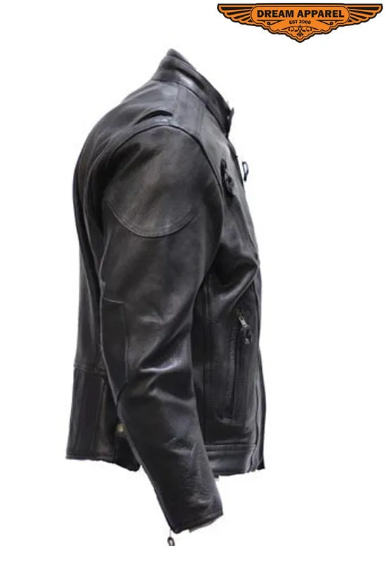 Mens Racer Jacket with Side Zippers