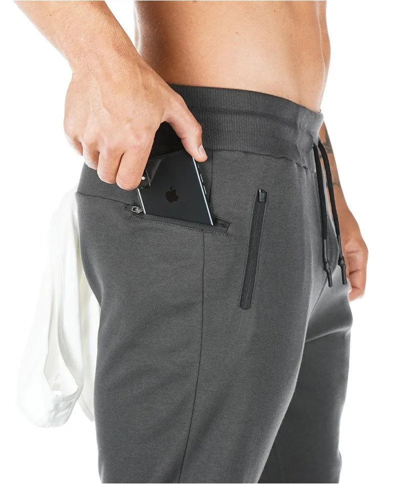 Men's Sweatpants with Towel Loop and Cell/Mobile Phone Pocket