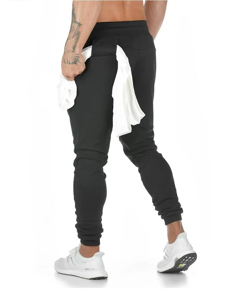 Men's Sweatpants with Towel Loop and Cell/Mobile Phone Pocket