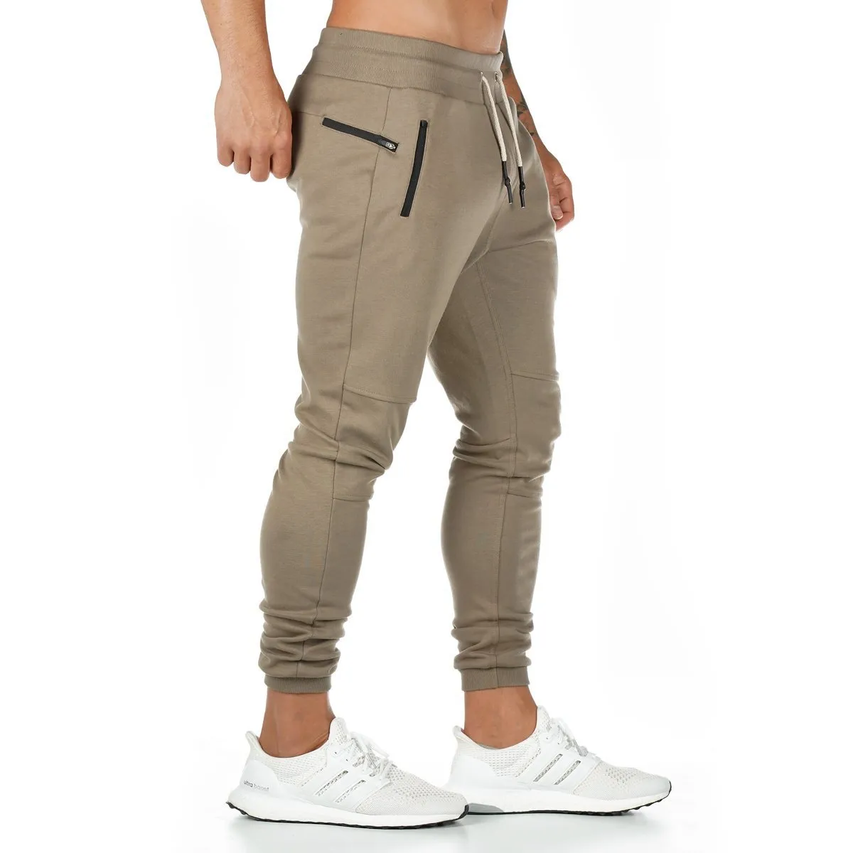 Men's Sweatpants with Towel Loop and Cell/Mobile Phone Pocket