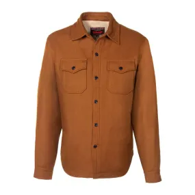 Men's Wool Blend Faux Sherpa Lined CPO Shirt