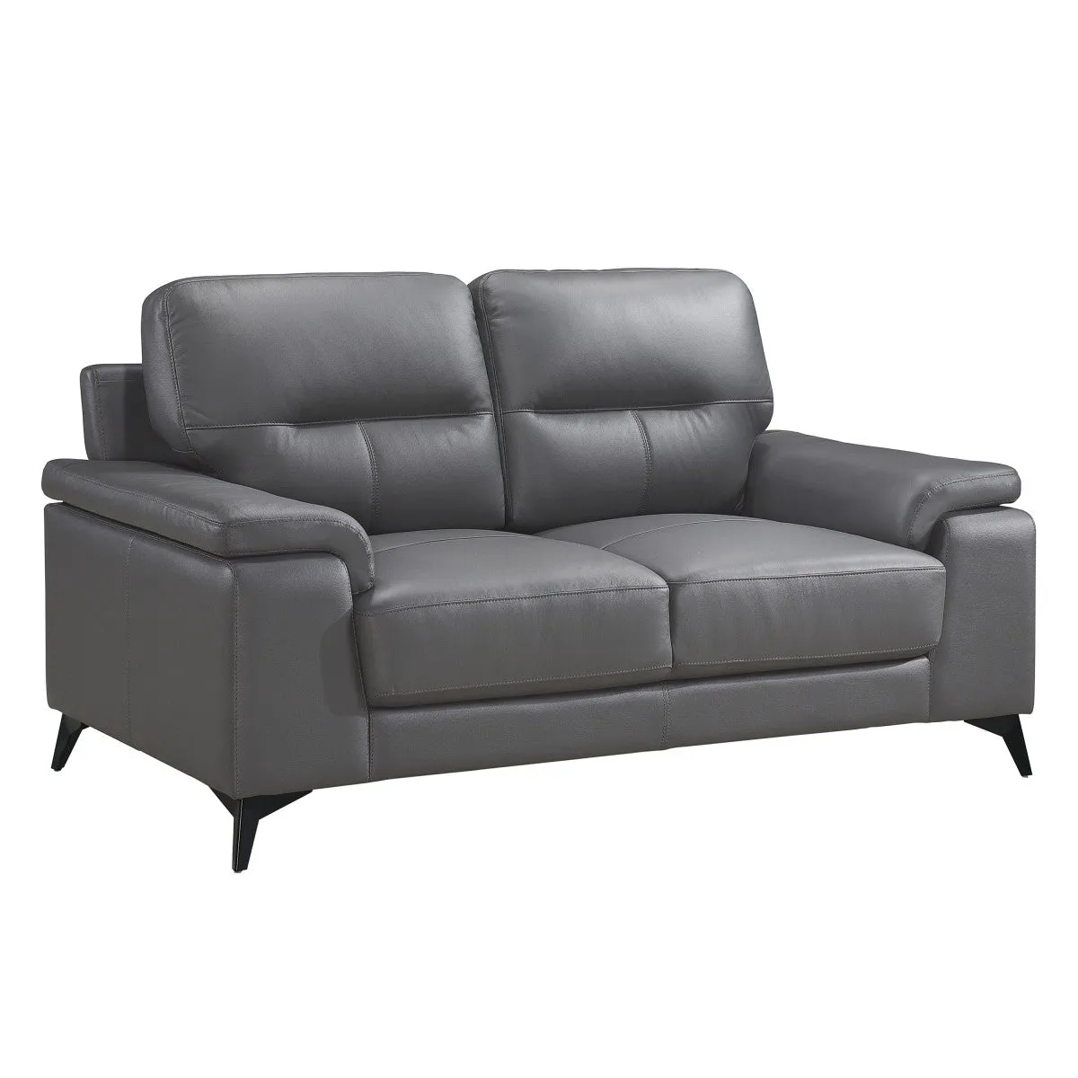 Mischa Genuine Leather Love Seat