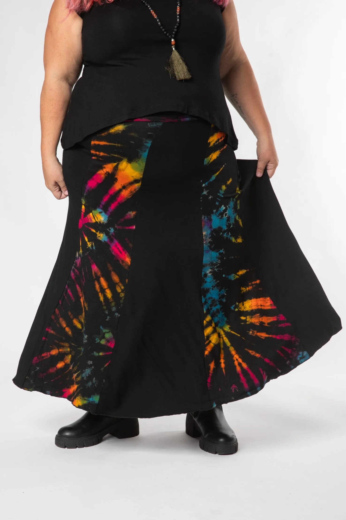 Mudmee Tie Dye Panel Skirt