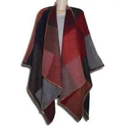 Multi Colour Poncho wrap Shawl Free Size