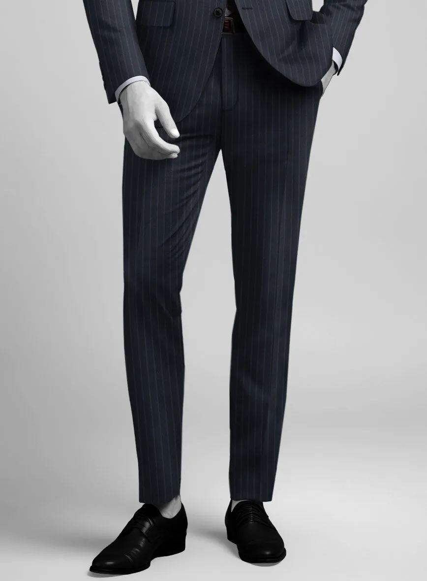 Napolean Windsor Blue Stripe Wool Pants