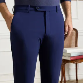 Noah Active Trousers in High Blue (Trim Tapered Fit) by Zanella