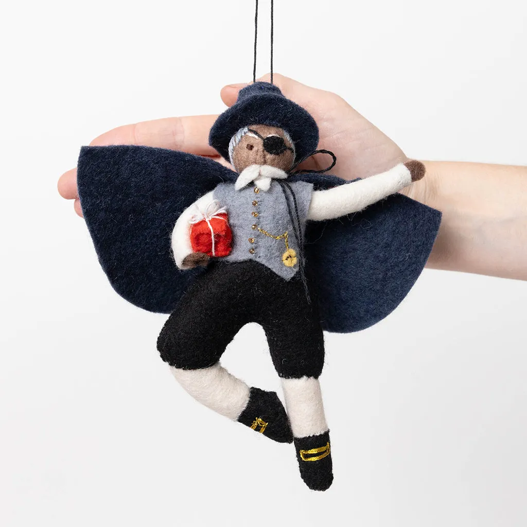 Nutcracker Ballet Drosselmeyer Ornament - Brown